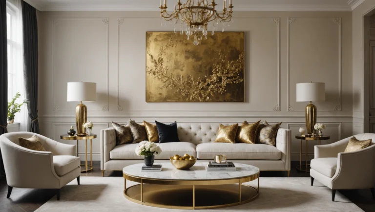 wandfarbe gold farbe wandgestaltung