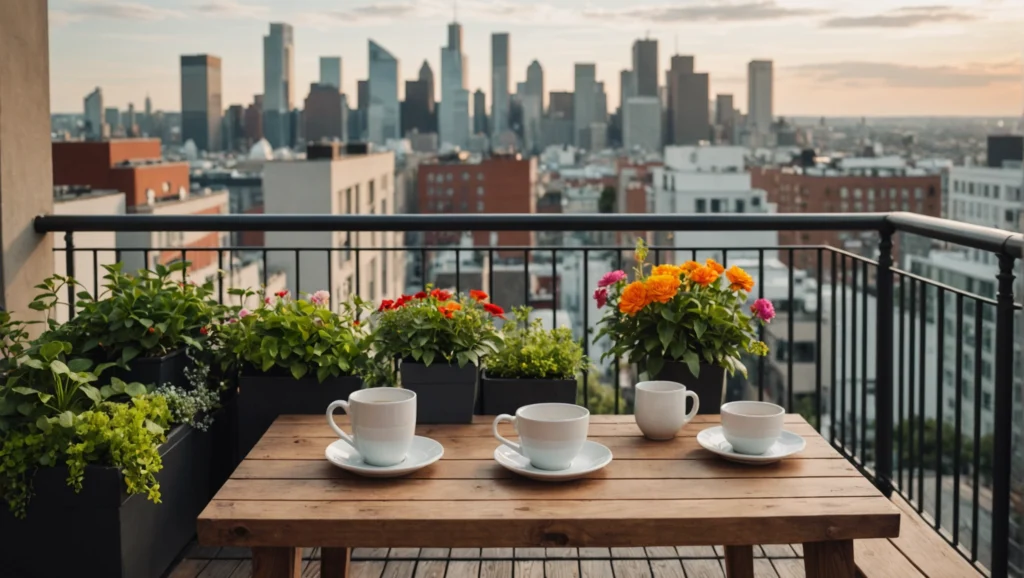 balkon auf dem dach