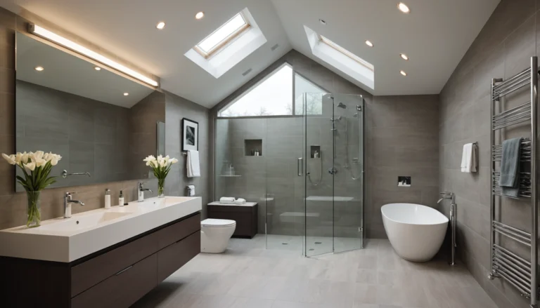 paroi de douche pour sous pente