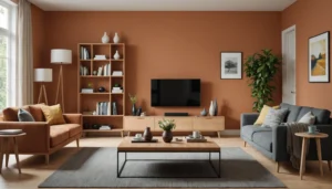 wohnzimmer wandfarbe welche farbe passt zu buche