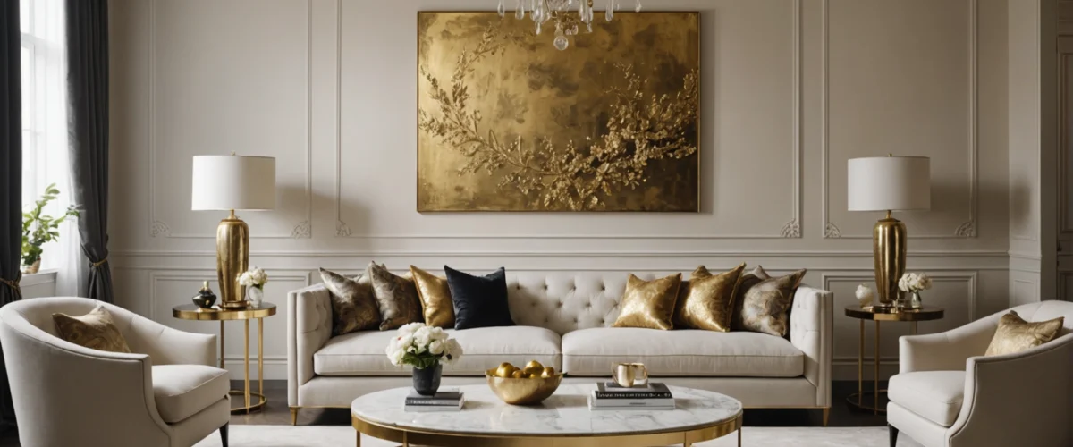 wandfarbe gold farbe wandgestaltung
