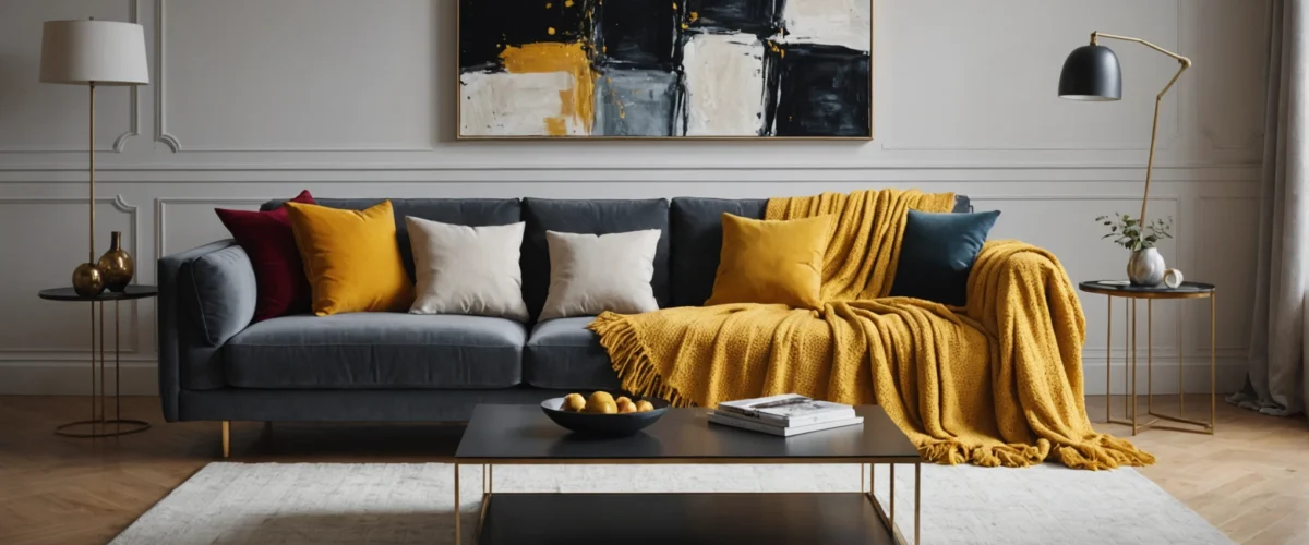 decke auf sofa drapieren